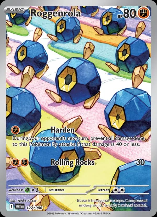 Roggenrola Pokemon card #127/86 from White Flare
