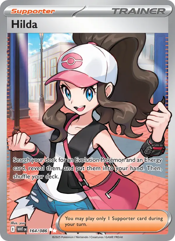 Hilda Pokemon card #164/86 from White Flare